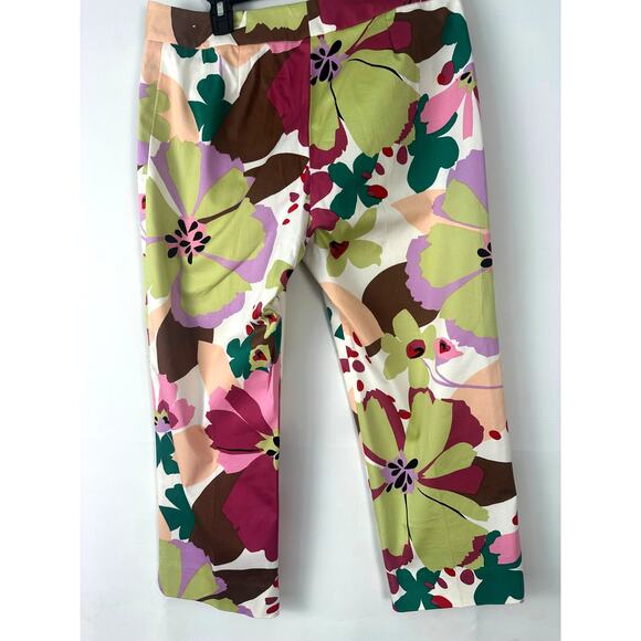 McLaughlin Flower Printed Capri Pants, Great Quality, Beautiful Print Size 8 - Picture 8 of 9